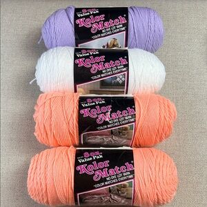 Caron • Kolor Match Yarn Bundle - Purple, White, Orange